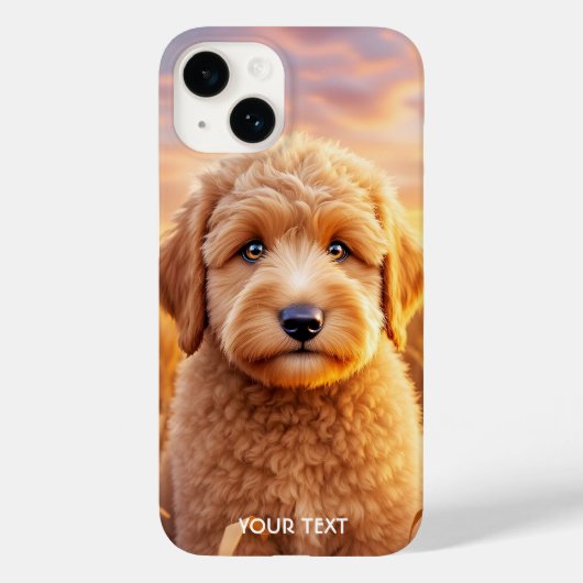 Fantasy Schattigee Baby Labradoodle Tarwe Case-Mate iPhone Case (Achterkant)