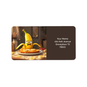 Fantasy Schattigee boter banaan toast Etiket