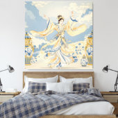 Fantasy Schattigee Chinese Danser Print (Insitu (Slaapkamer))