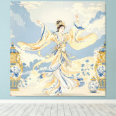 Fantasy Schattigee Chinese Danser Print (Insitu (Houten vloer))