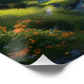 Fantasy Schattigee Crimson Antiek Train Perfect Poster (Hoek)