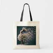 Fantasy Schattigee danser Vliegende bloemen Tote Bag (Voorkant)