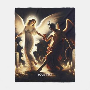 Fantasy Schattigee Demon Angel Dancing Fleece Deken