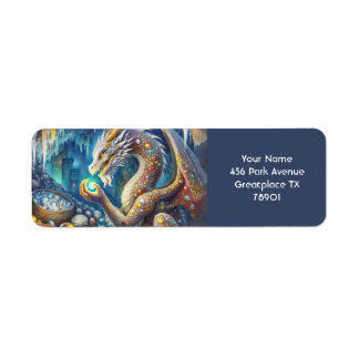 Fantasy Schattigee Dragon Stone Cavern. Etiket