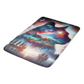 Fantasy Schattigee dromen Space Cat Badmat (Gekanteld)
