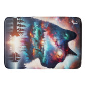 Fantasy Schattigee dromen Space Cat Badmat (Voorkant)
