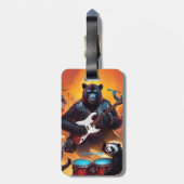 Fantasy Schattigee Funny Rock Band Bagagelabel (Achterkant verticaal)