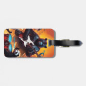 Fantasy Schattigee Funny Rock Band Bagagelabel (Achterkant horizontaal)