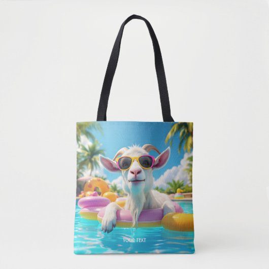 Fantasy Schattigee Goat Float Glasses Draagtas (Voorkant)