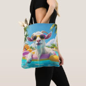 Fantasy Schattigee Goat Float Glasses Draagtas (Dichtbij)