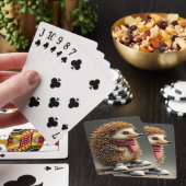 Fantasy Schattigee Hedgehog Sharp Needles Pokerkaarten (Insitu)