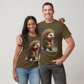 Fantasy Schattigee Hedgehog Sharp Needles T-shirt (Unisex)