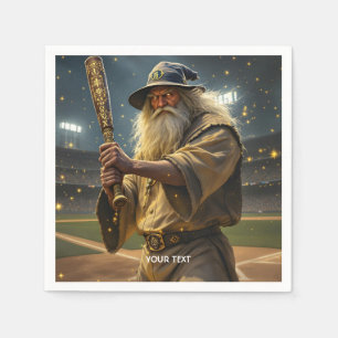 Fantasy Schattigee Honkbal Wizard Bat Servet