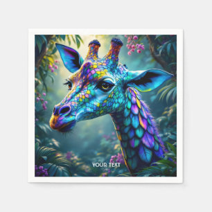 Fantasy Schattigee kameleon als Giraffe Servet