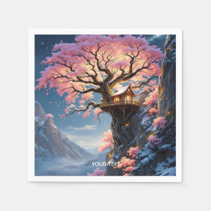 Fantasy Schattigee kersenbloesemboom Servet