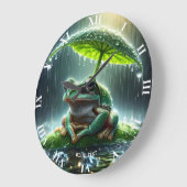 Fantasy Schattigee kikkerblad paraplu Grote Klok (Hoek)