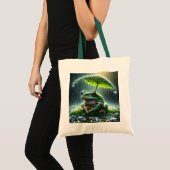 Fantasy Schattigee kikkerblad paraplu Tote Bag (Voorkant (product))