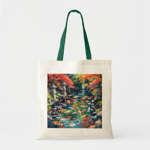 Fantasy Schattigee Koi Visvijver Tote Bag