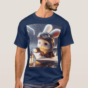 Fantasy Schattigee konijn post lantaarn T-shirt