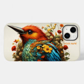 Fantasy Schattigee levendige majestueuze vogelbloe Case-Mate iPhone Case (Achterkant (horizontaal))