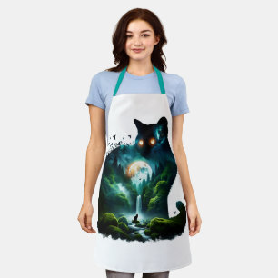 Fantasy Schattigee Maan Waterval Cat Schort