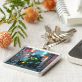 Fantasy Schattigee muziek Joy Street Sleutelhanger (Zijkant)