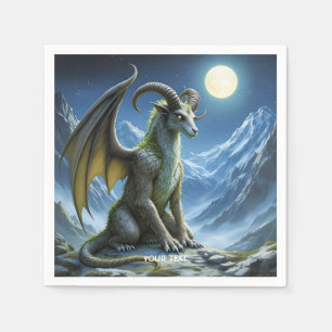 Fantasy Schattigee Mythische Ram Dragon Servet