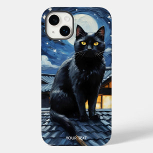 Fantasy Schattigee Nacht Sterren Cat Case-Mate iPhone 14 Plus Hoesje