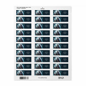 Fantasy Schattigee neushoorn Clown Trees Etiket (Full Sheet)