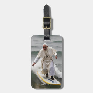 Fantasy Schattigee One Cool Surfer Bagagelabel