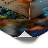 Fantasy Schattigee oude herfstenvelop Perfect Poster (Hoek)