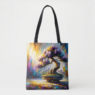 Fantasy Schattigee Paarse miniboom Draagtas