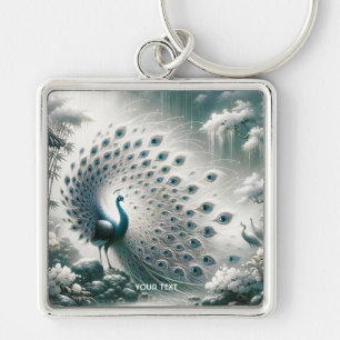 Fantasy Schattigee Peacock Rain Tree Sleutelhanger