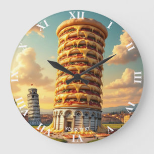 Fantasy Schattigee Pisa Tower Pizza Grote Klok