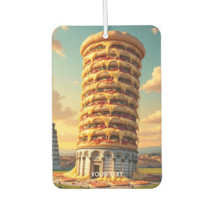 Fantasy Schattigee Pisa Tower Pizza Luchtverfrisser