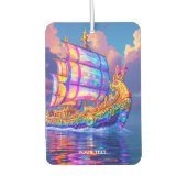 Fantasy Schattigee regenboogkleuren verzenden Luchtverfrisser (Voorkant)