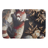 Fantasy Schattigee rode panda kunst Badmat (Voorkant)