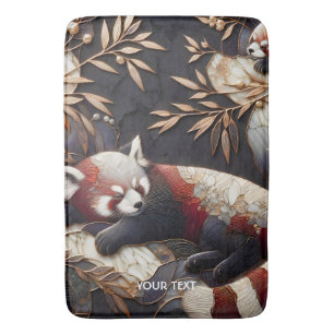 Fantasy Schattigee rode panda kunst Badmat