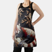 Fantasy Schattigee rode panda kunst Schort (Insitu)