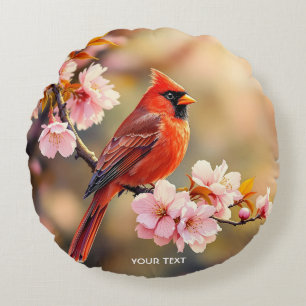 Fantasy Schattigee rode vogelkers Rond Kussen
