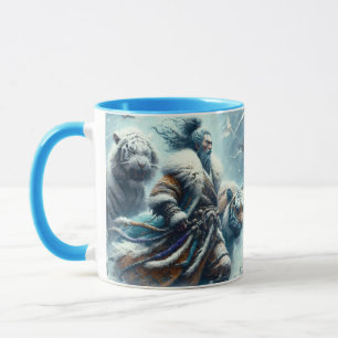 Fantasy Schattigee Samurai wintertijgers Mok