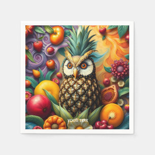 Fantasy Schattigee serene ananas uil Servet