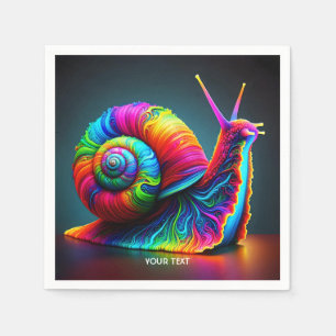 Fantasy Schattigee slak vele kleuren Servet