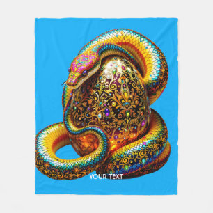 Fantasy Schattigee Snake Egg Vibrant Fleece Deken