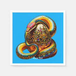Fantasy Schattigee Snake Egg Vibrant Servet