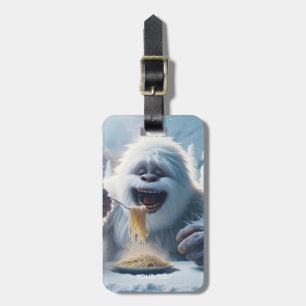 Fantasy Schattigee Spaghetti Yeti Snow Bagagelabel