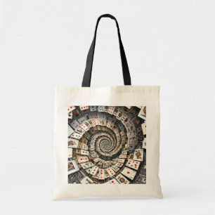 Fantasy Schattigee Spiral Kaarten Trap Tote Bag
