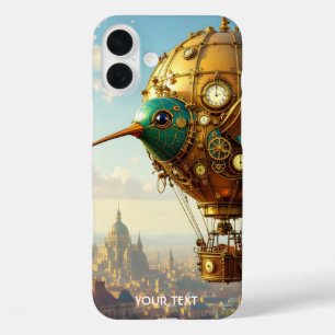 Fantasy Schattigee Steampunk Bird Sky iPhone 16 Plus Hoesje