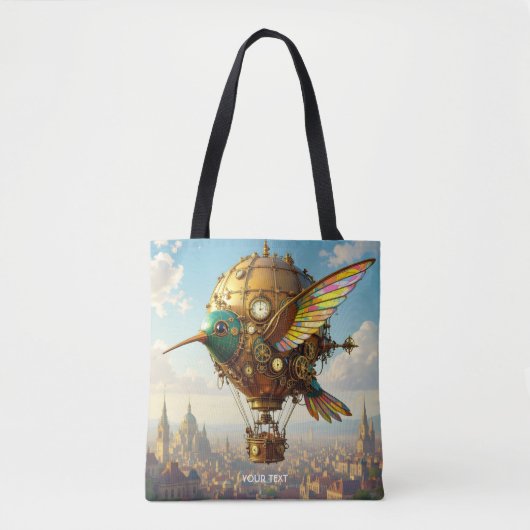 Fantasy Schattigee Steampunk Bird Sky Draagtas (Voorkant)
