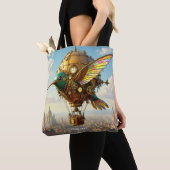 Fantasy Schattigee Steampunk Bird Sky Draagtas (Dichtbij)